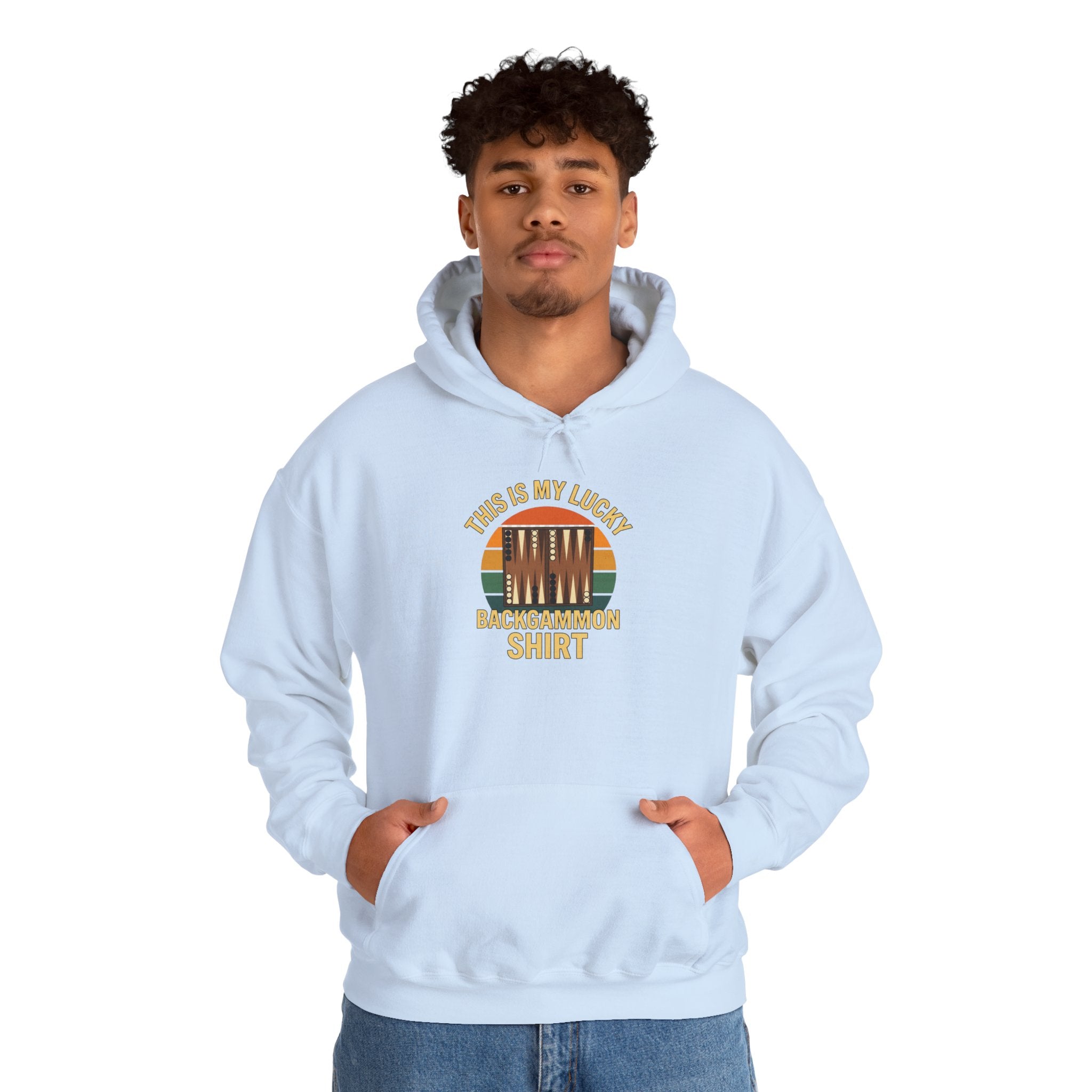 This Is My Lucky Backgammon Shirt Unisex Heavy Blend™ Hooded Sweatshirt