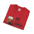 Sip Roll Repeat T-Shirt — Bourbon & Backgammon Tee