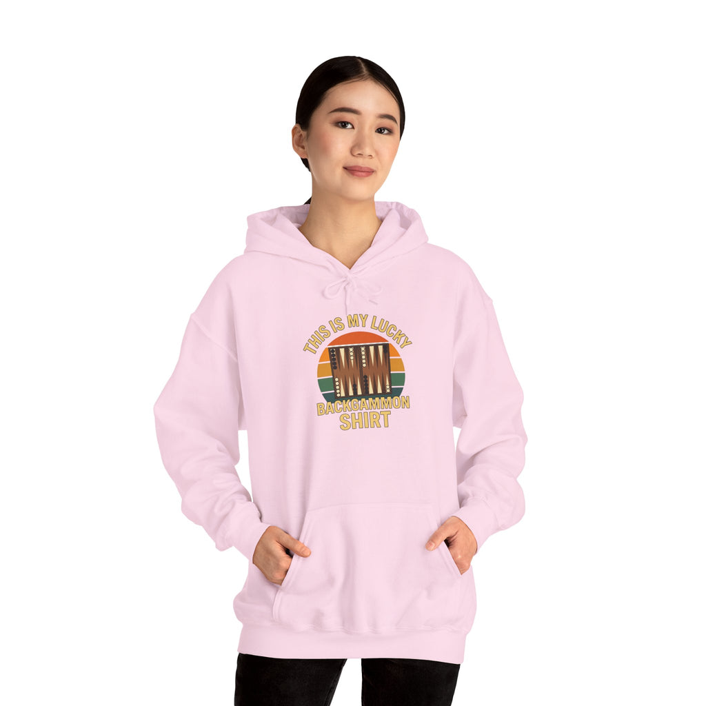 This Is My Lucky Backgammon Shirt Unisex Heavy Blend™ Hooded Sweatshirt