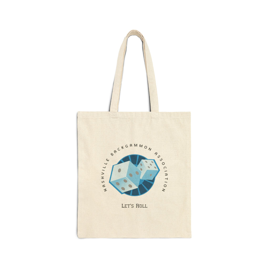 Nashville Backgammon Association Tote Bag — "Let’s Roll" Canvas Tote for Gamers & Board Game Fans