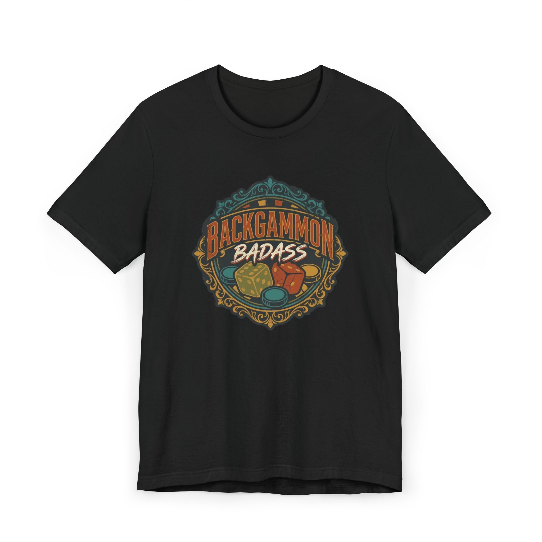Backgammon Badass Unisex Jersey T-Shirt