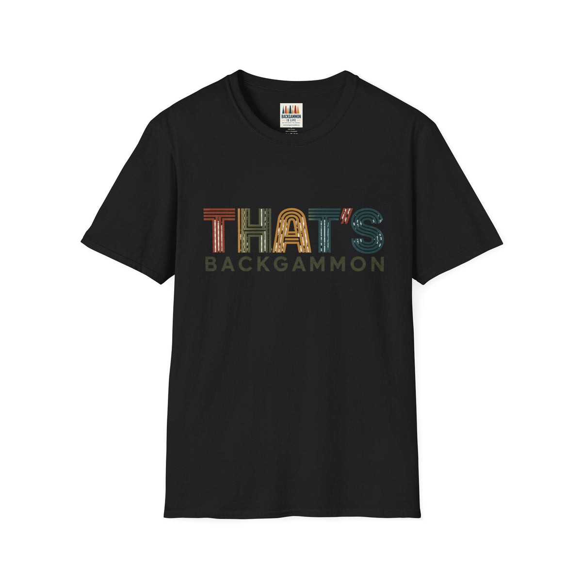 That's Backgammon 2 T-Shirt — Retro Typography Board Game Tee