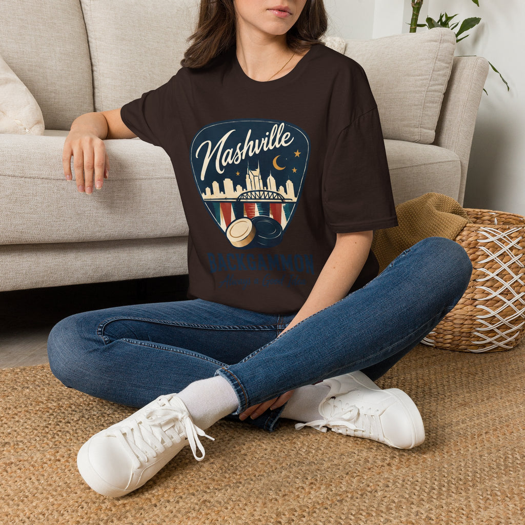Nashville and Backgammon 2 T-Shirt — "Always a Good Idea" Vintage City Game Tee