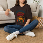 Backgammon Cheaper Than Therapy T-Shirt – Retro Sunset Board Game Tee