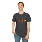 peace love and backgammon 3 T-Shirt — Retro Nature Wildlife Tee