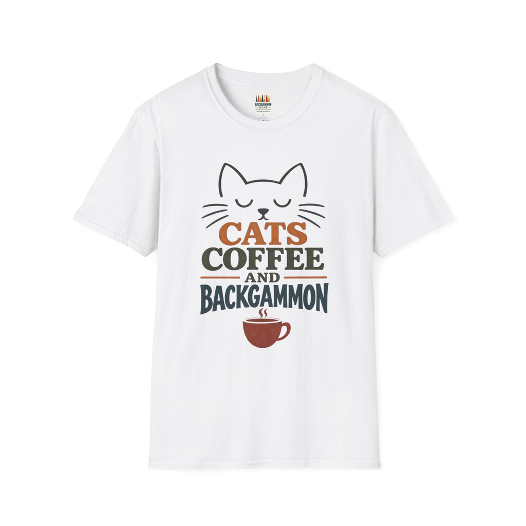 Cats, Coffee and Backgammon 1 T-Shirt