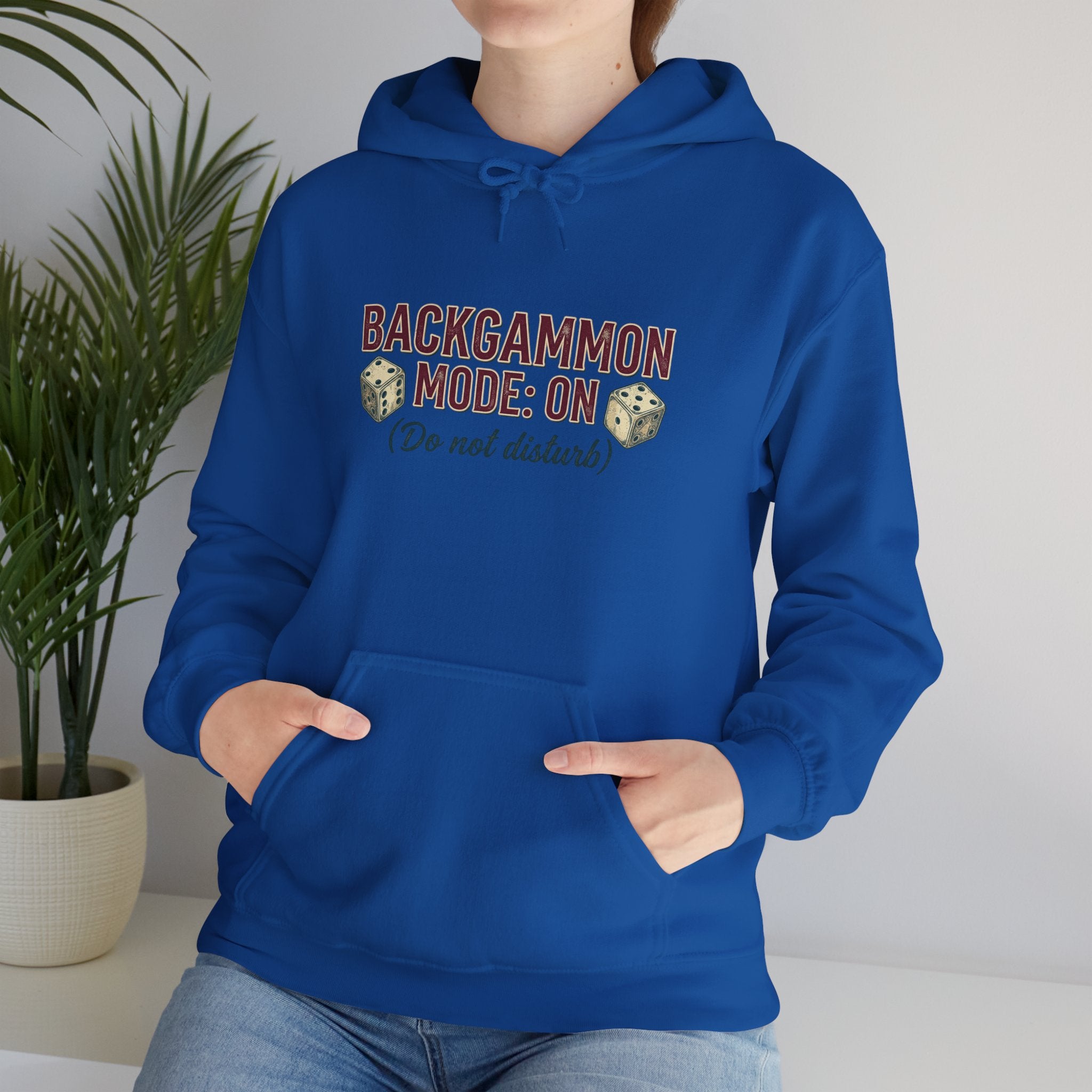 Backgammon Mode: On. Do Not Disturb Unisex Heavy Blend™ Hooded Sweatshirt
