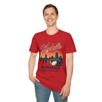 Nashville Backgammon T‑Shirt — Vintage Skyline Game Night Tee