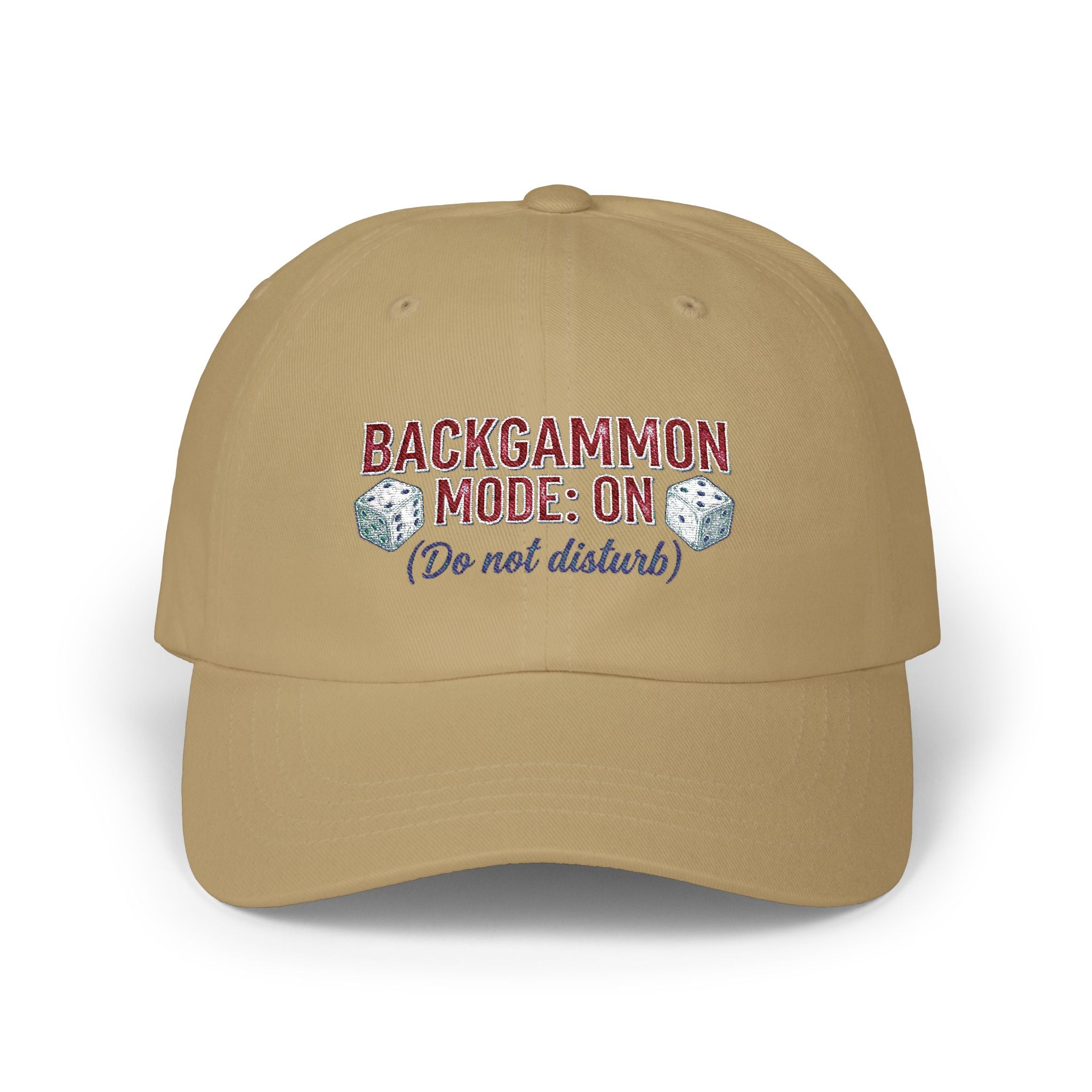 Backgammon Mode: On. Do Not Disturb  Dad Cap – Embroidered Baseball Hat