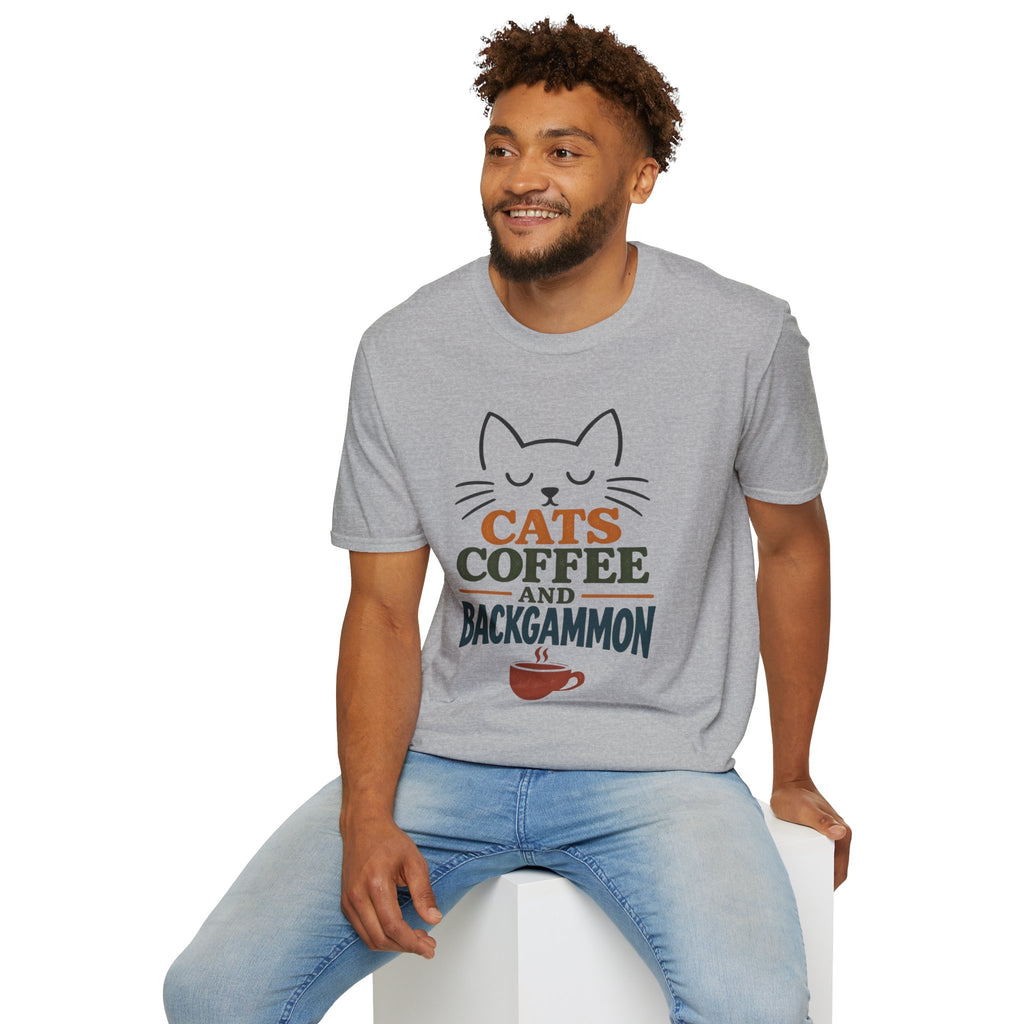 Cats, Coffee and Backgammon 1 T-Shirt