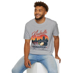 Nashville Backgammon T‑Shirt — Vintage Skyline Game Night Tee