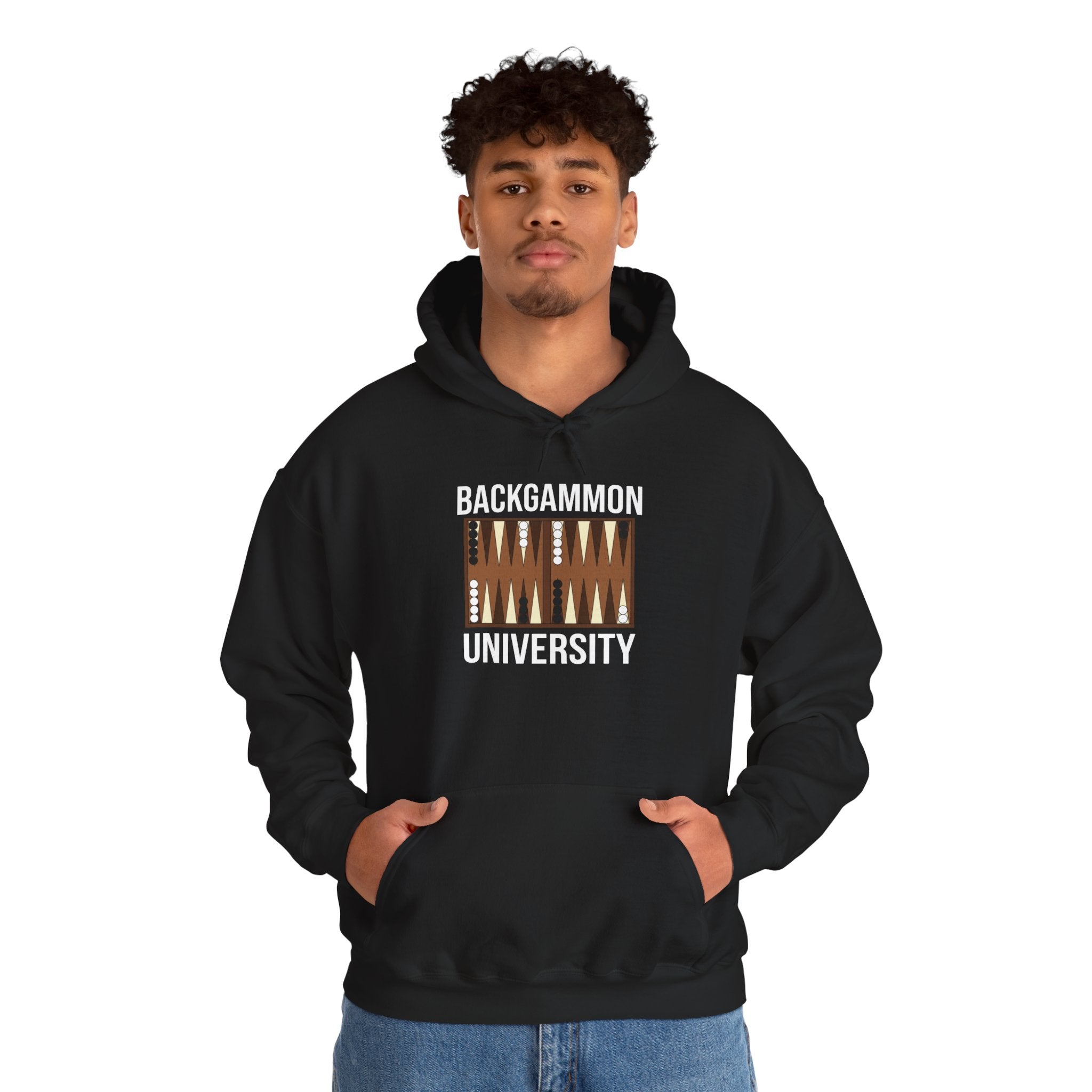 Backgammon University Unisex Heavy Blend™ Hooded Sweatshirt