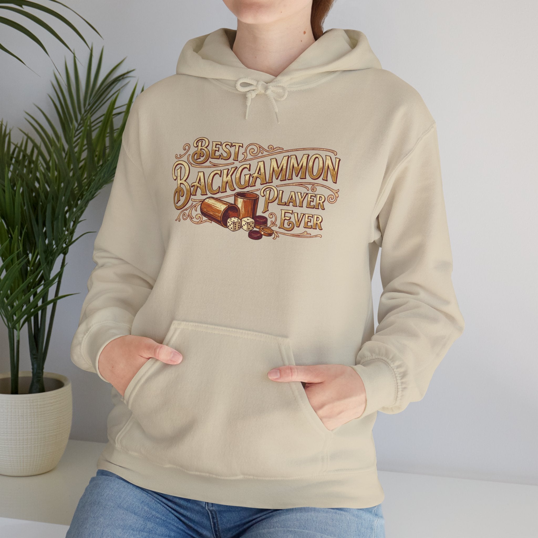 Best Backgammon Player Ever Unisex Heavy Blend™ Hooded Sweatshirt