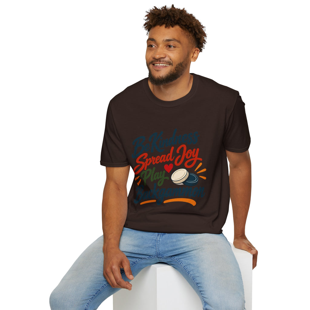 Backgammon T-Shirt — "Be Kindness Spread Joy Play Backgammon"