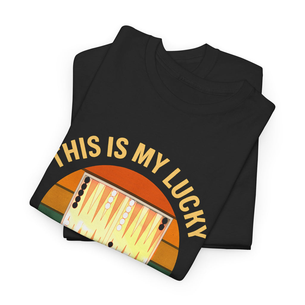 This Is My Lucky Backgammon Shirt Tee — Retro Backgammon Player T-Shirt