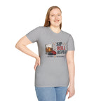 Sip Roll Repeat T-Shirt — Bourbon & Backgammon Tee