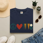 peace love and backgammon 3 T-Shirt — Retro Nature Wildlife Tee