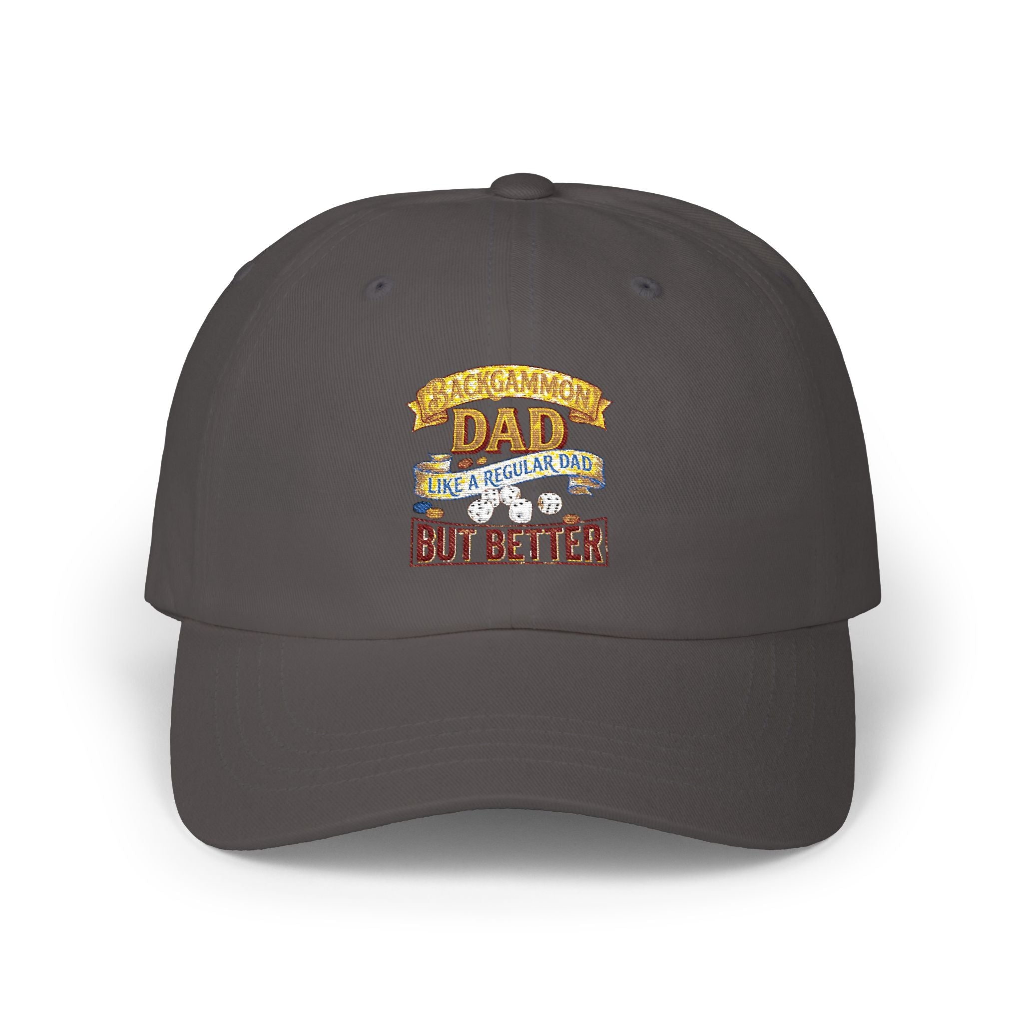 Backgammon Dad "Like a Regular Dad But Better" Embroidered Classic Cap