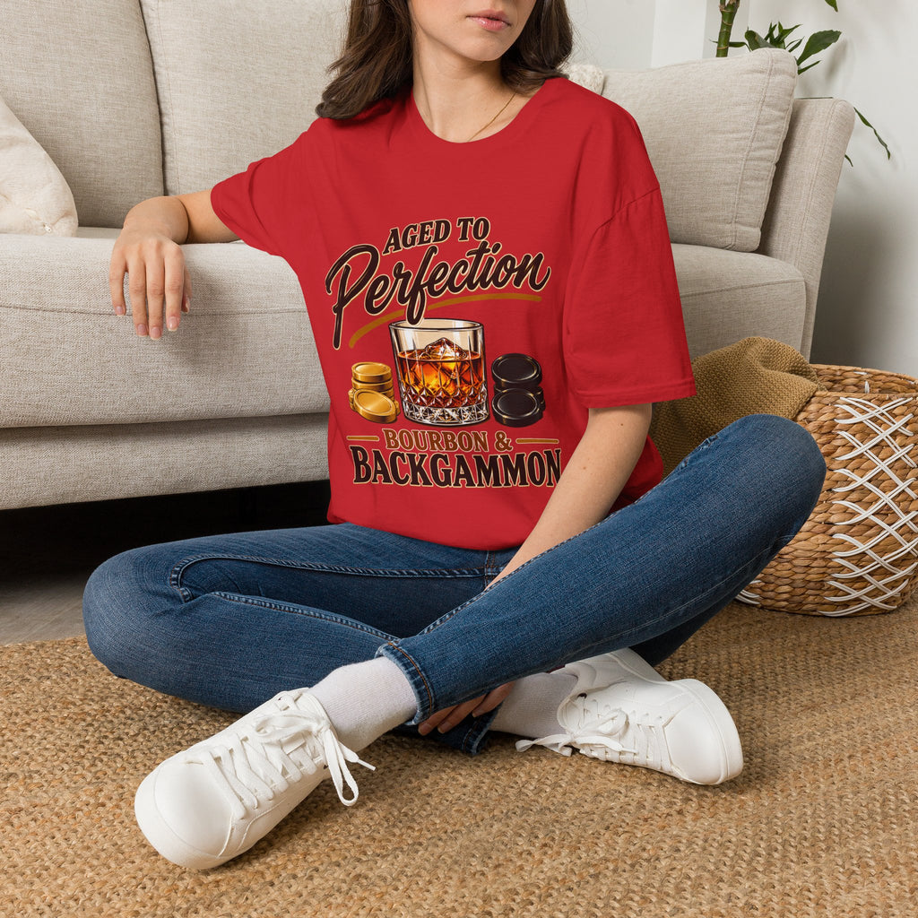 Aged to Perfection – Bourbon & Backgammon T-Shirt