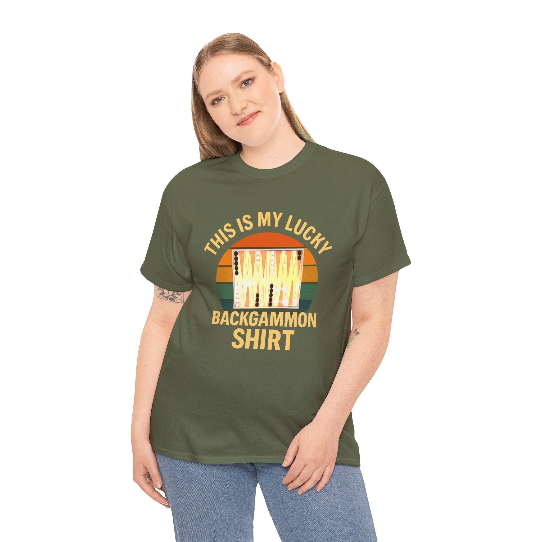 This Is My Lucky Backgammon Shirt Tee — Retro Backgammon Player T-Shirt