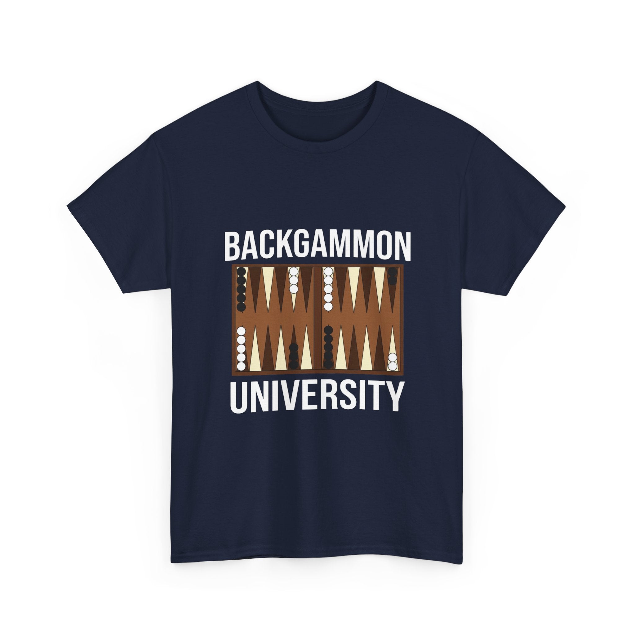 Backgammon University T-Shirt | Retro Game Pattern Tee