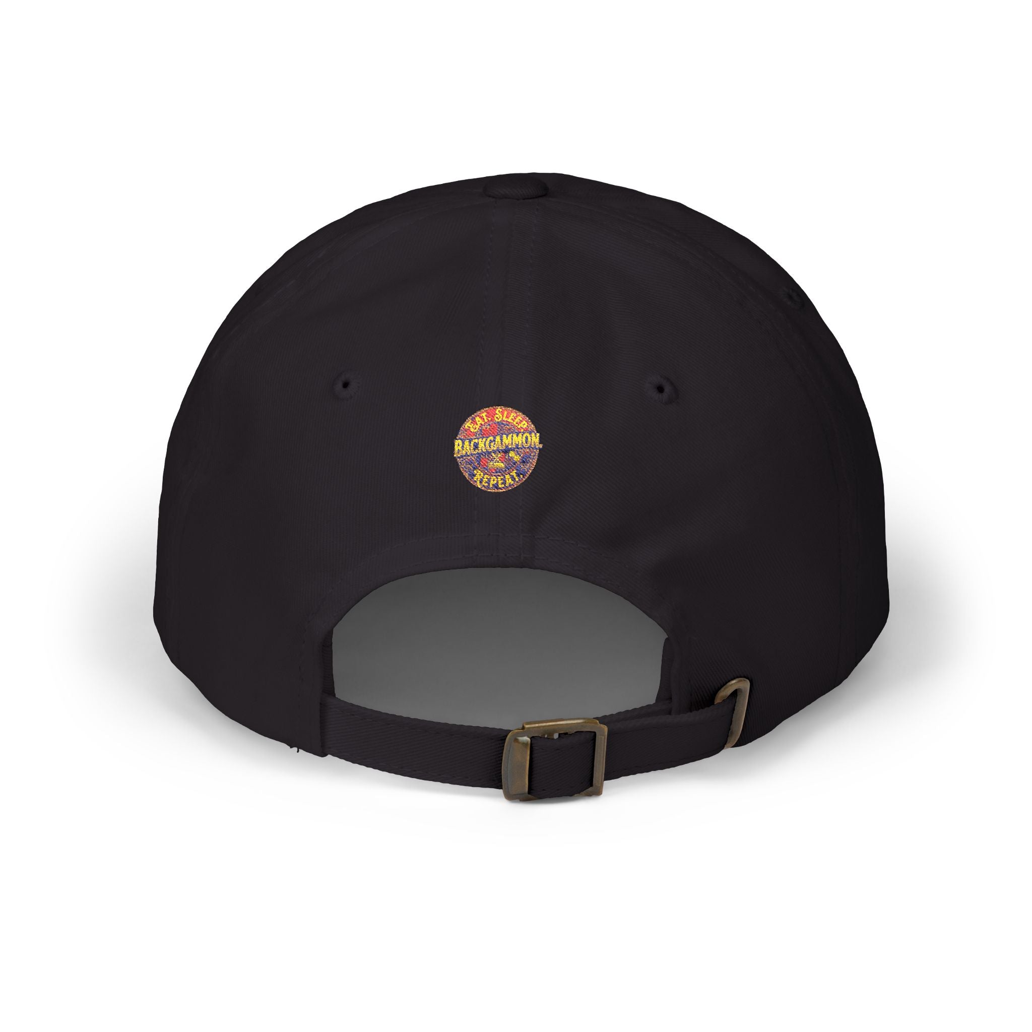 Eat. Sleep. Backgammon. Repeat. Cap — Embroidered Baseball Hat