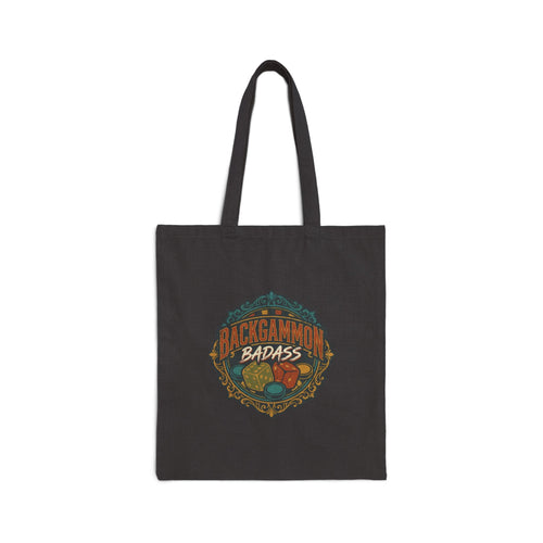 Backgammon Badass Canvas Tote Bag