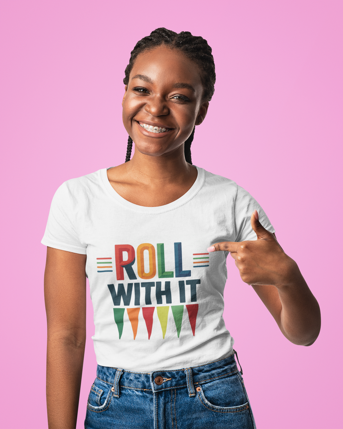Roll With It T-Shirt — Retro Graphic Tee