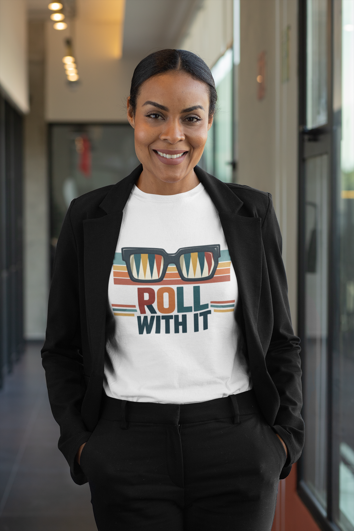 Roll with it 2 T-Shirt — Retro Summer Vibes Graphic Tee