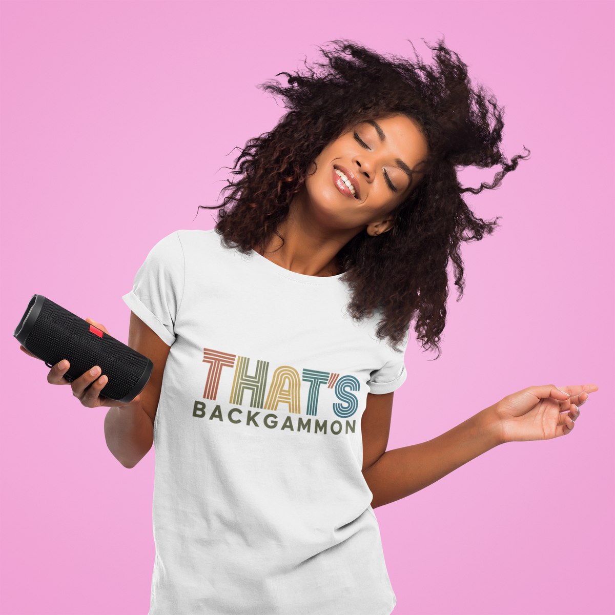 That's Backgammon 2 T-Shirt — Retro Typography Board Game Tee