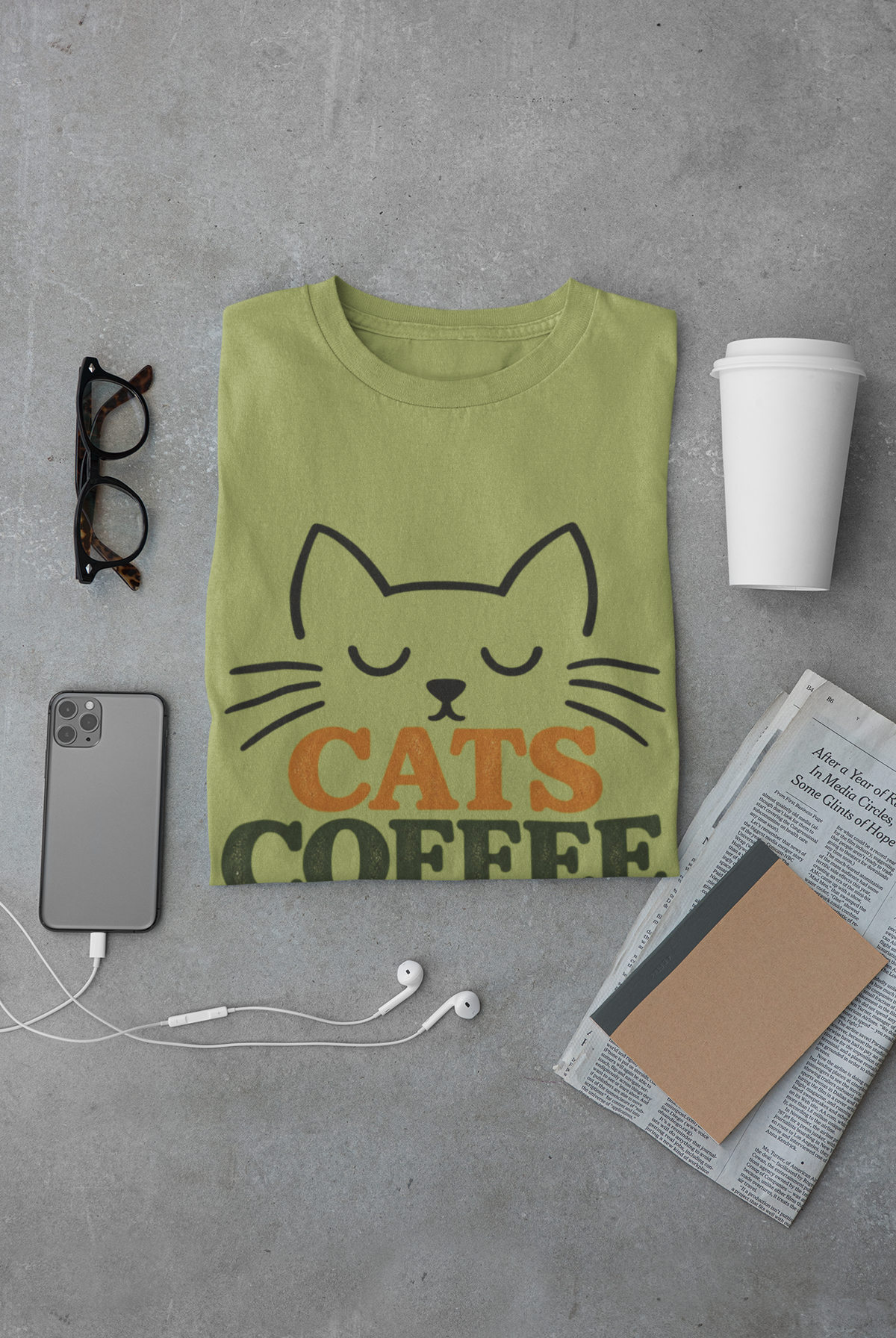 Cats, Coffee and Backgammon 1 T-Shirt