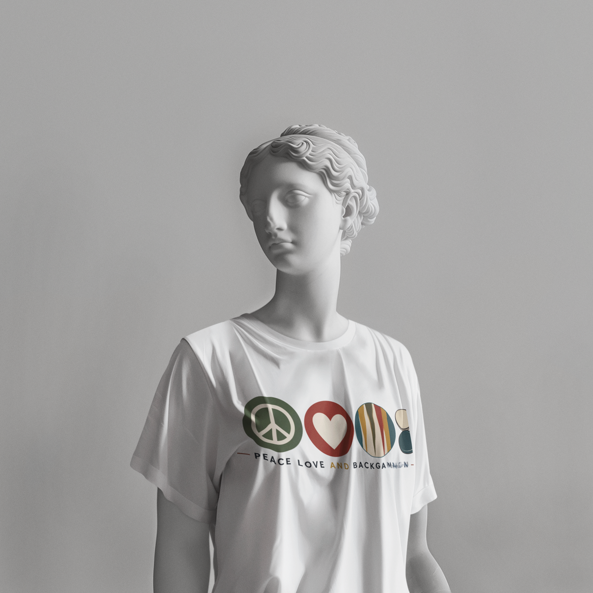 Peace Love and Backgammon 2 T-Shirt
