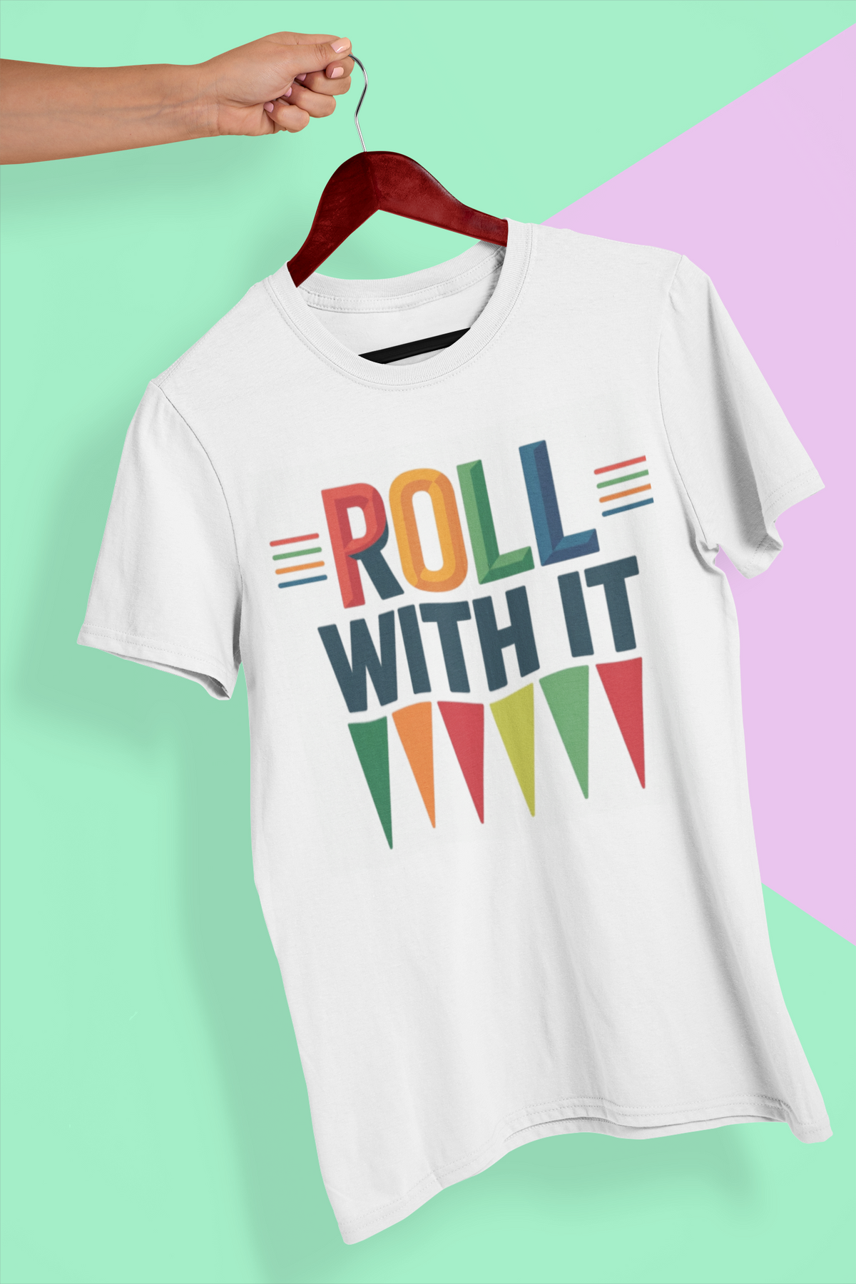 Roll With It T-Shirt — Retro Graphic Tee