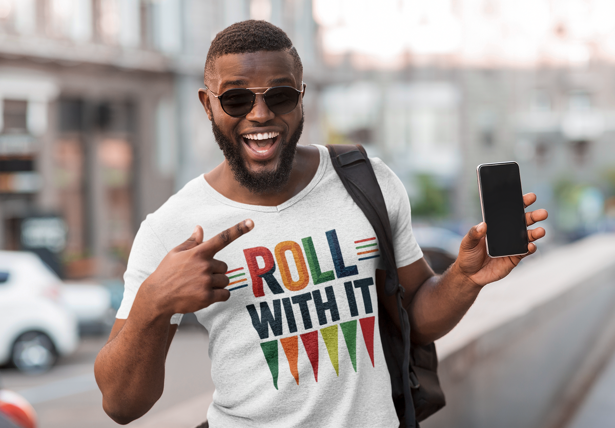 Roll With It T-Shirt — Retro Graphic Tee