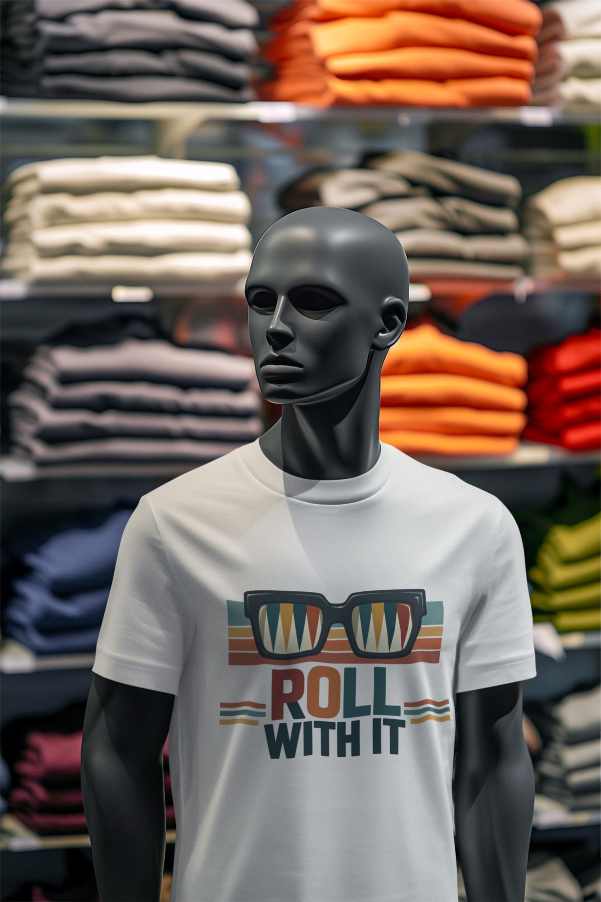 Roll with it 2 T-Shirt — Retro Summer Vibes Graphic Tee