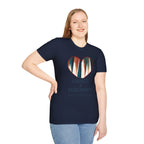 Backgammon Heart T-Shirt — "Kindness & Backgammon: Always a Good Move"