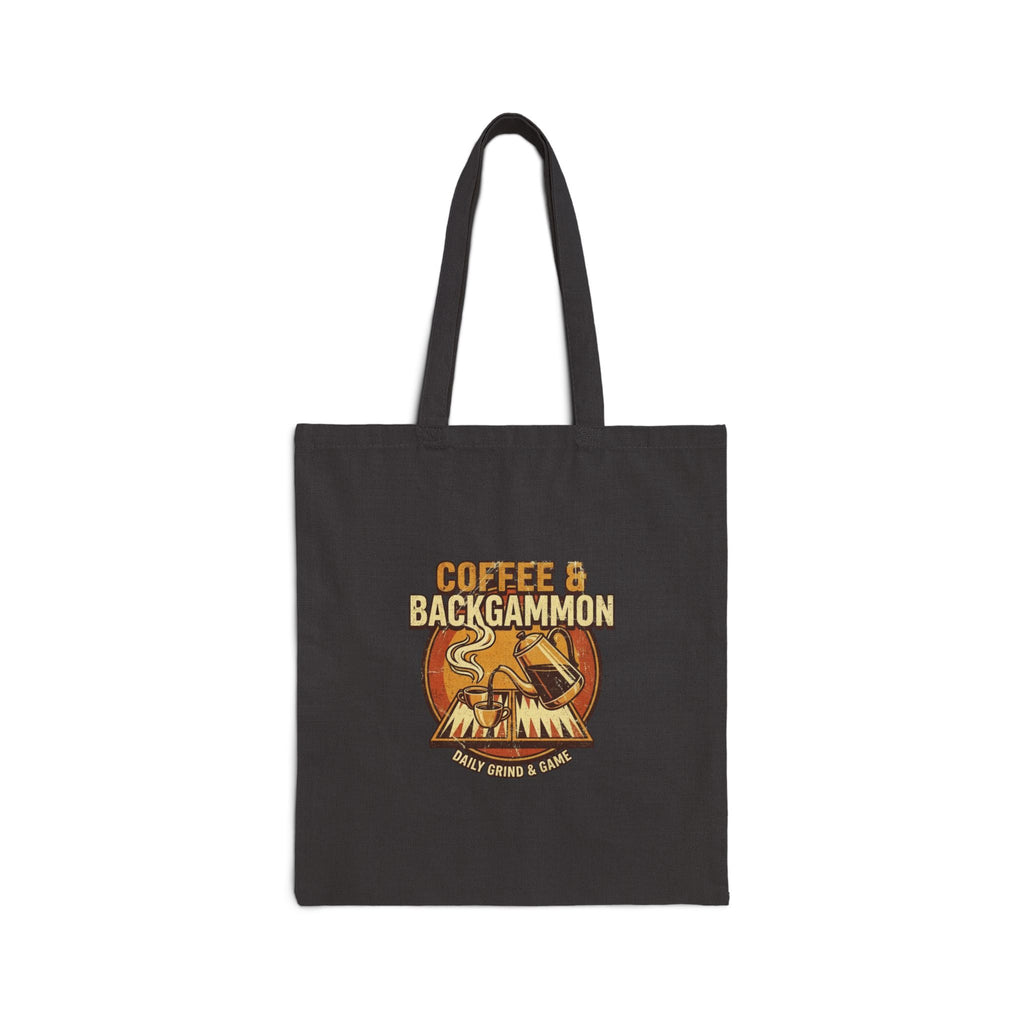 Coffee & Backgammon Cotton Canvas Tote Bag