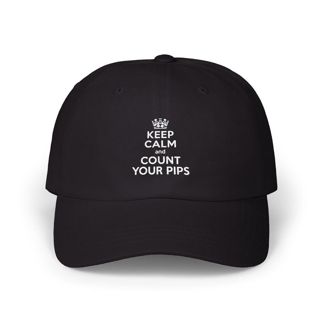 "Keep Calm and Count Your Pips" Dad Cap -Embroidered Baseball Hat