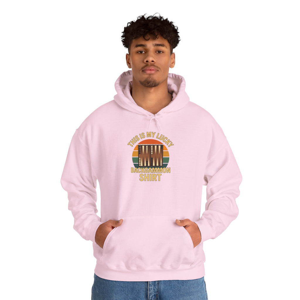 This Is My Lucky Backgammon Shirt Unisex Heavy Blend™ Hooded Sweatshirt