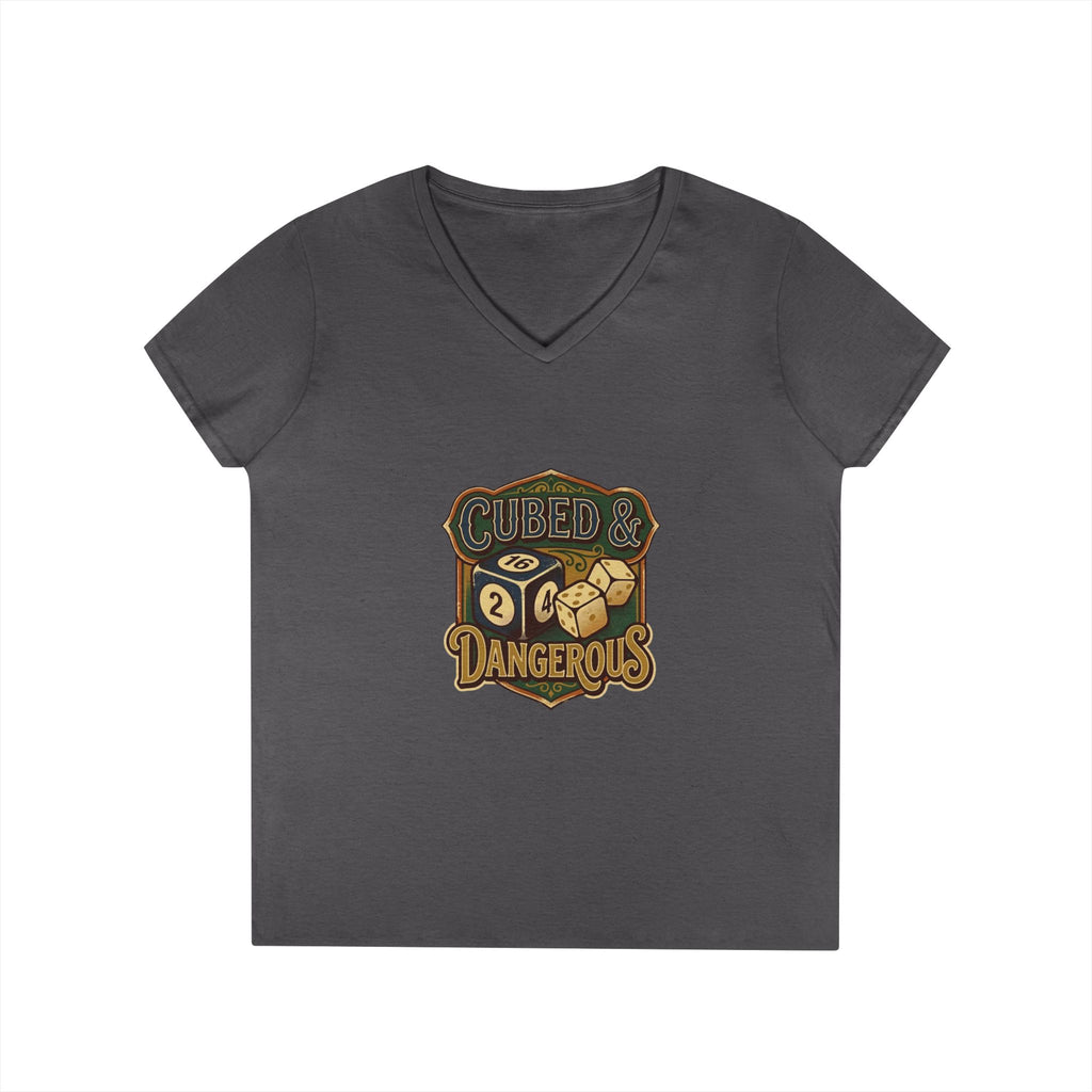 Cubed & Dangerous Ladies' V-Neck T-Shirt