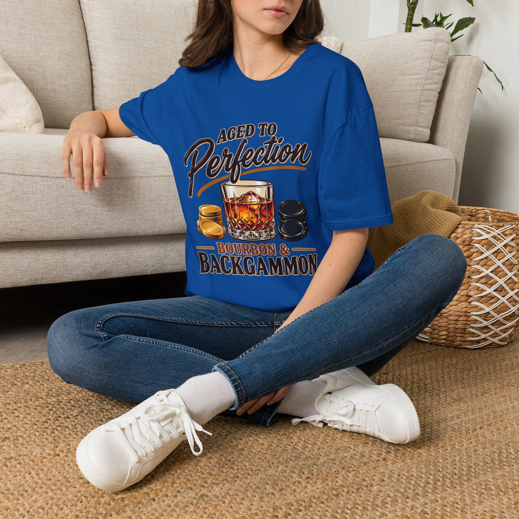 Aged to Perfection – Bourbon & Backgammon T-Shirt