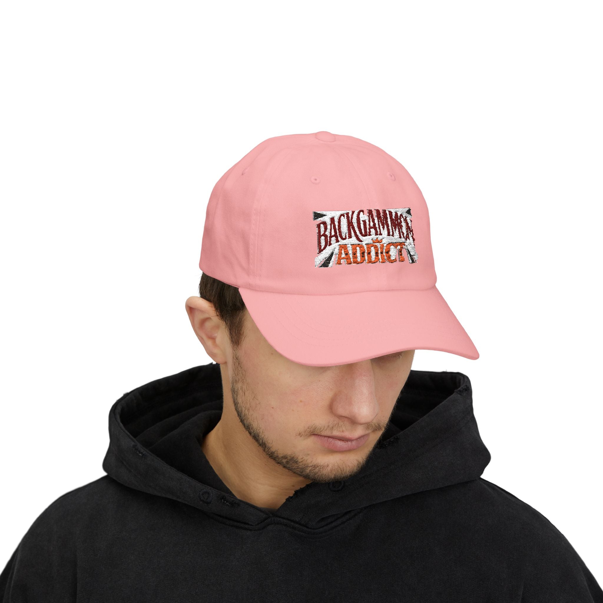 Backgammon Addict Dad Cap — Embroidered Backgammon Hat for Players