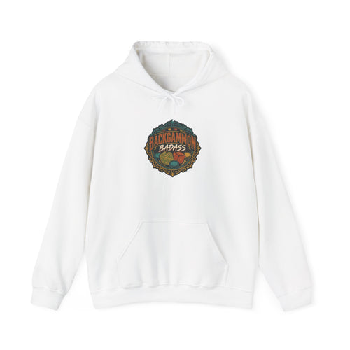 Backgammon Badass Unisex Heavy Blend™ Hooded Sweatshirt