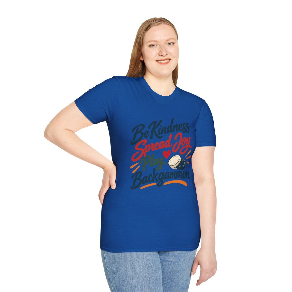 Backgammon T-Shirt — "Be Kindness Spread Joy Play Backgammon"
