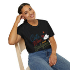 Cats, Wine & Backgammon T-Shirt — Funny Cat Lover Graphic Tee