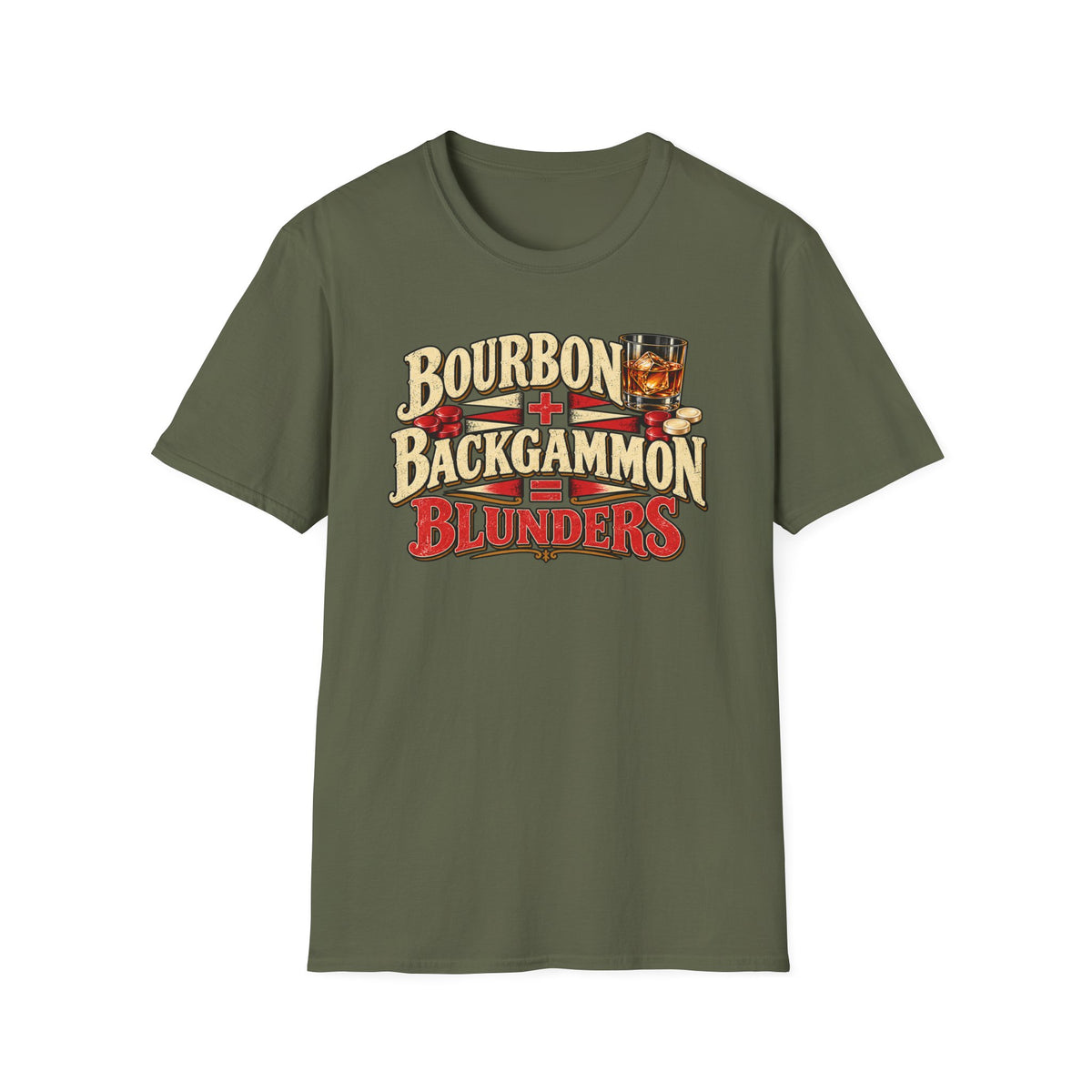 Bourbon Backgammon Blunders T-Shirt