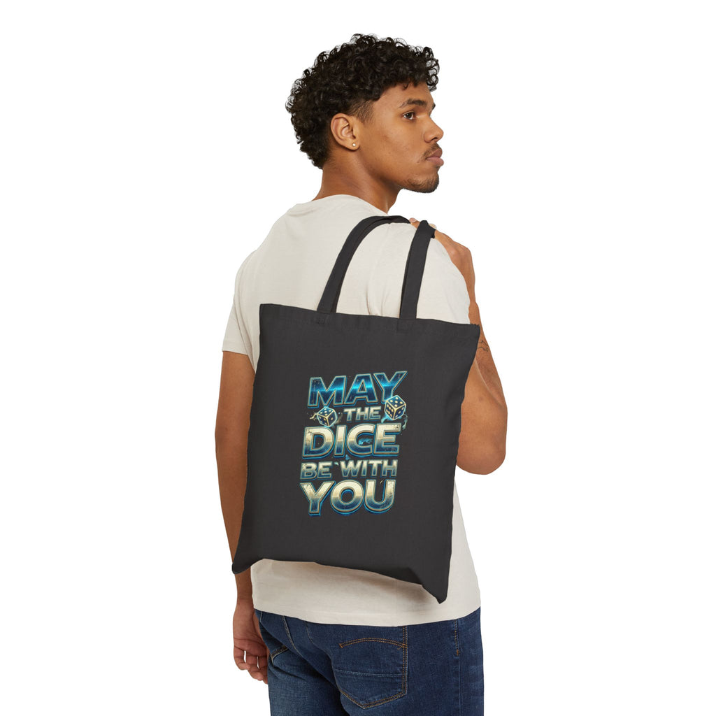 May The Dice Be With You Cotton Canvas Tote Bag