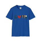 peace love and backgammon 3 T-Shirt — Retro Nature Wildlife Tee