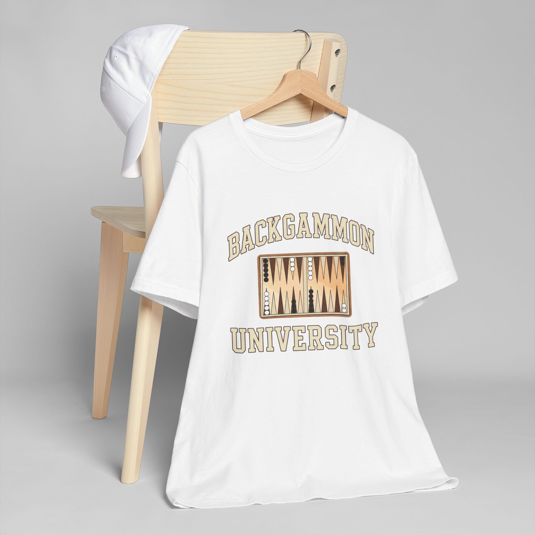 Backgammon University 2 T-Shirt — Vintage Backgammon Board Tee