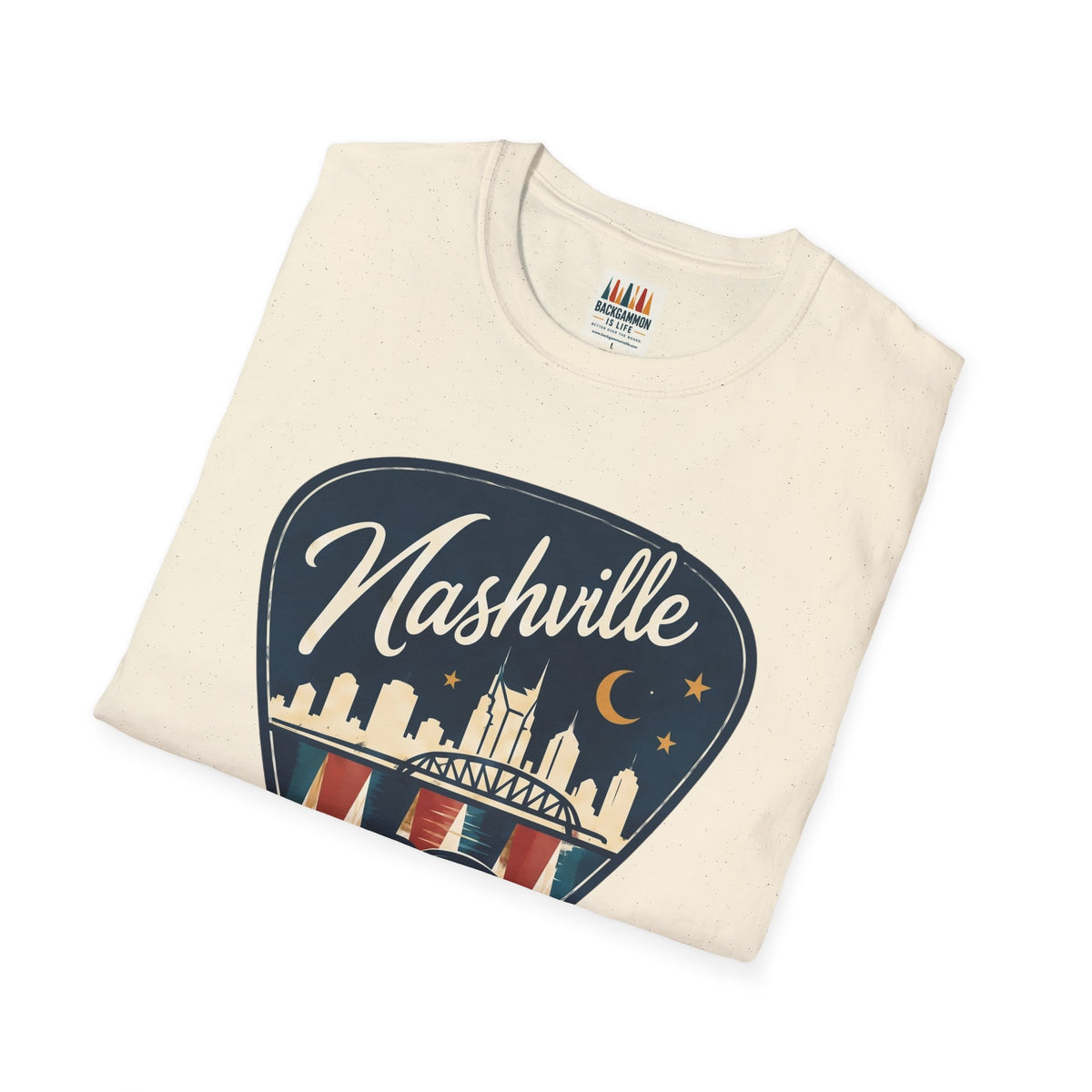 Nashville and Backgammon 2 T-Shirt — "Always a Good Idea" Vintage City Game Tee